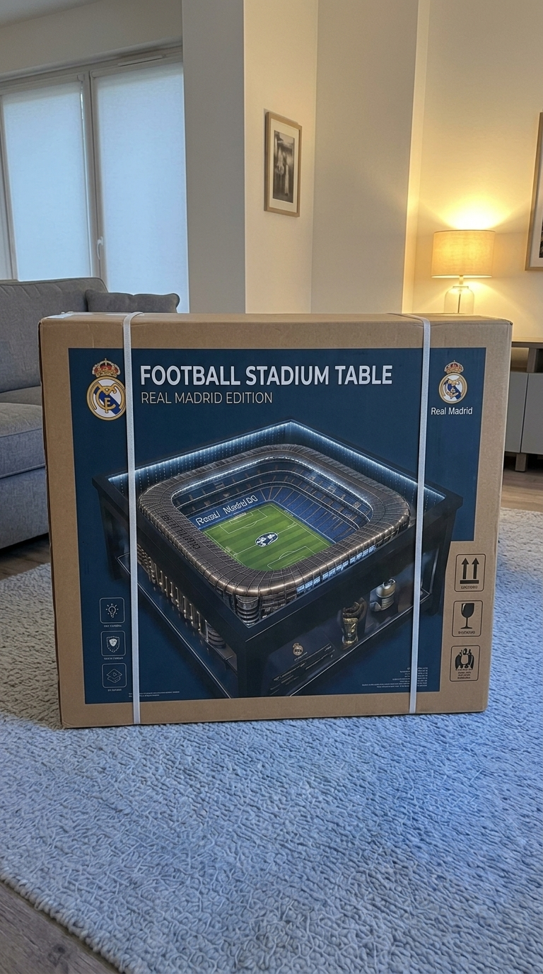 Football Stadium Table – Real Madrid Edition retail box, front view