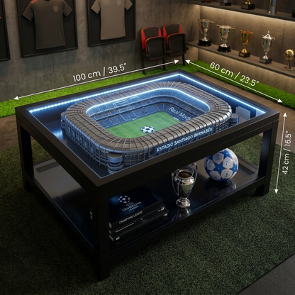 Stadium Table dimensions — 100 cm × 60 cm × 42 cm (39.5in × 23.5in × 16.5in)